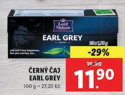 ČERNÝ ČAJ EARL GREY, 25x 1,75 l