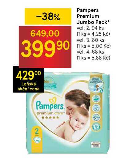 Pampers Premium Jumbo Pack