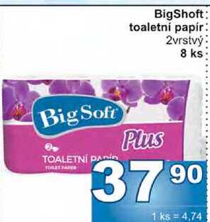 BigShoft toaletní papír 2vrstvý 8 ks