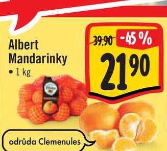  Albert Mandarinky   1 kg  