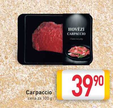 Carpaccio cena za 100 g