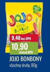 JOJO BONBONY všechny druhy, 80g
