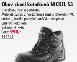 Obuv zimní kotníková NICKEL S3