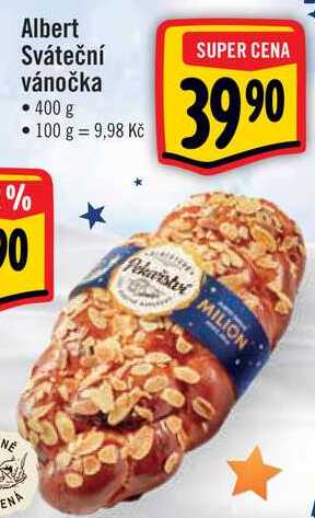 Albert Sváteční vánočka, 400 g