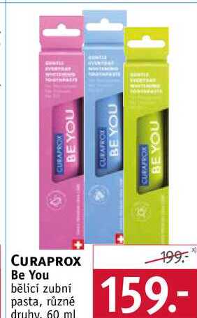 ARCHIV | CURAPROX Be You bělicí zubní pasta, různé druhy, 60 ml v akci  platné do:  
