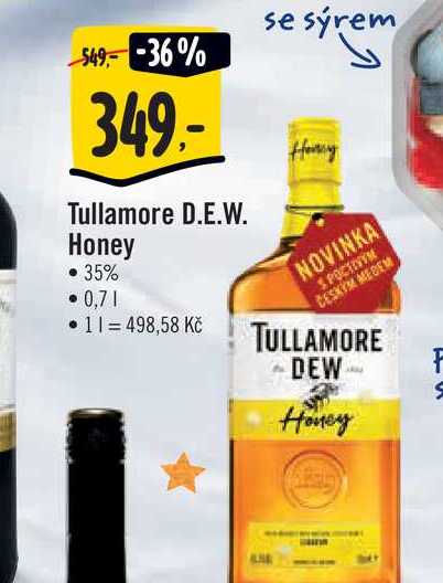 Tullamore D.E.W. Honey 35% 0,71 v akci | AkcniCeny.cz