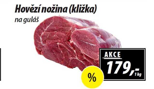 Hovězí nožina (kližka) na guláš 1 kg