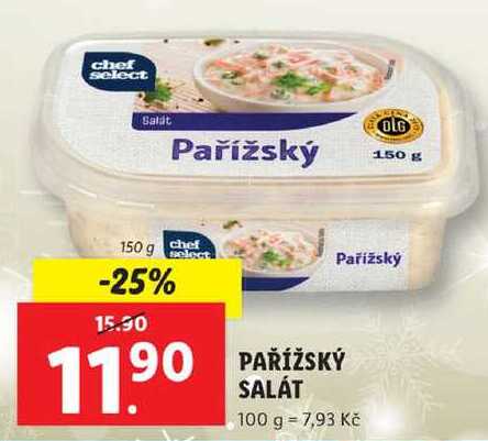 PAŘÍŽSKÝ SALÁT, 150 g