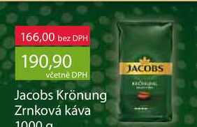  Jacobs Krönung Zrnková káva 1000g v akci