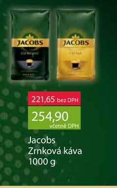   Jacobs Zrnková káva 1000 g 