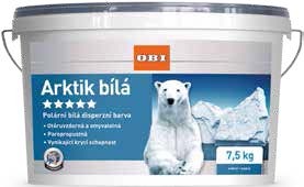 OBI BARVA BÍLÁ VODOUŘEDITELNÁ 7,5 K