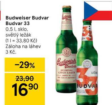 Budweiser Budvar Budvar 33 0.5 l