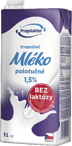 Pragolaktos Trvanlivé mléko bez laktózy 1l
