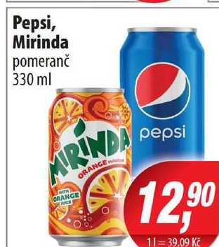 Pepsi, Mirinda pomeranč 330 ml 