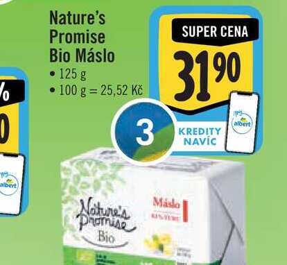 Nature's Promise Bio Máslo 125 g
