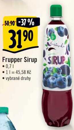 Frupper Sirup, 0,7 l