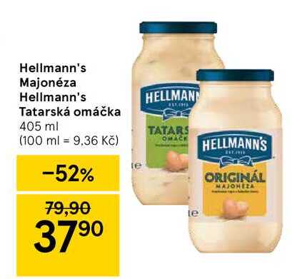 Hellmann's Majonéza Hellmann's Tatarská omáčka 405 ml