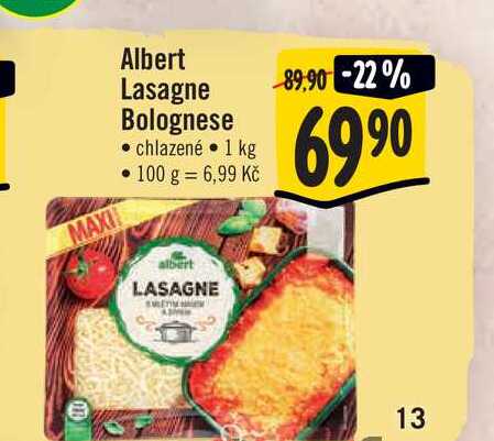  Albert Lasagne Bolognese 1 kg