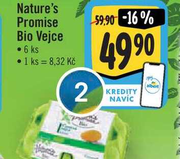 Nature's Promise Bio Vejce 6 ks v akci | AkcniCeny.cz