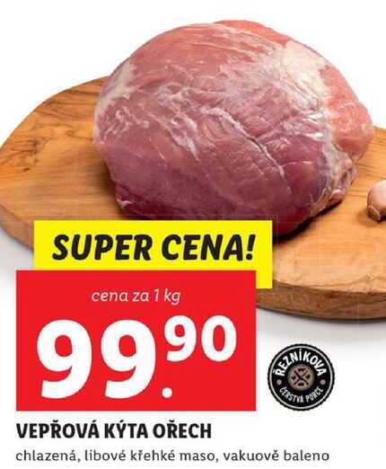 VEPŘOVÁ KÝTA OŘECH chlazená, libové křehké maso, cena za 1 ks