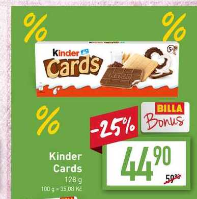 Kinder Cards - 128 g