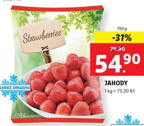 JAHODY, 750 g