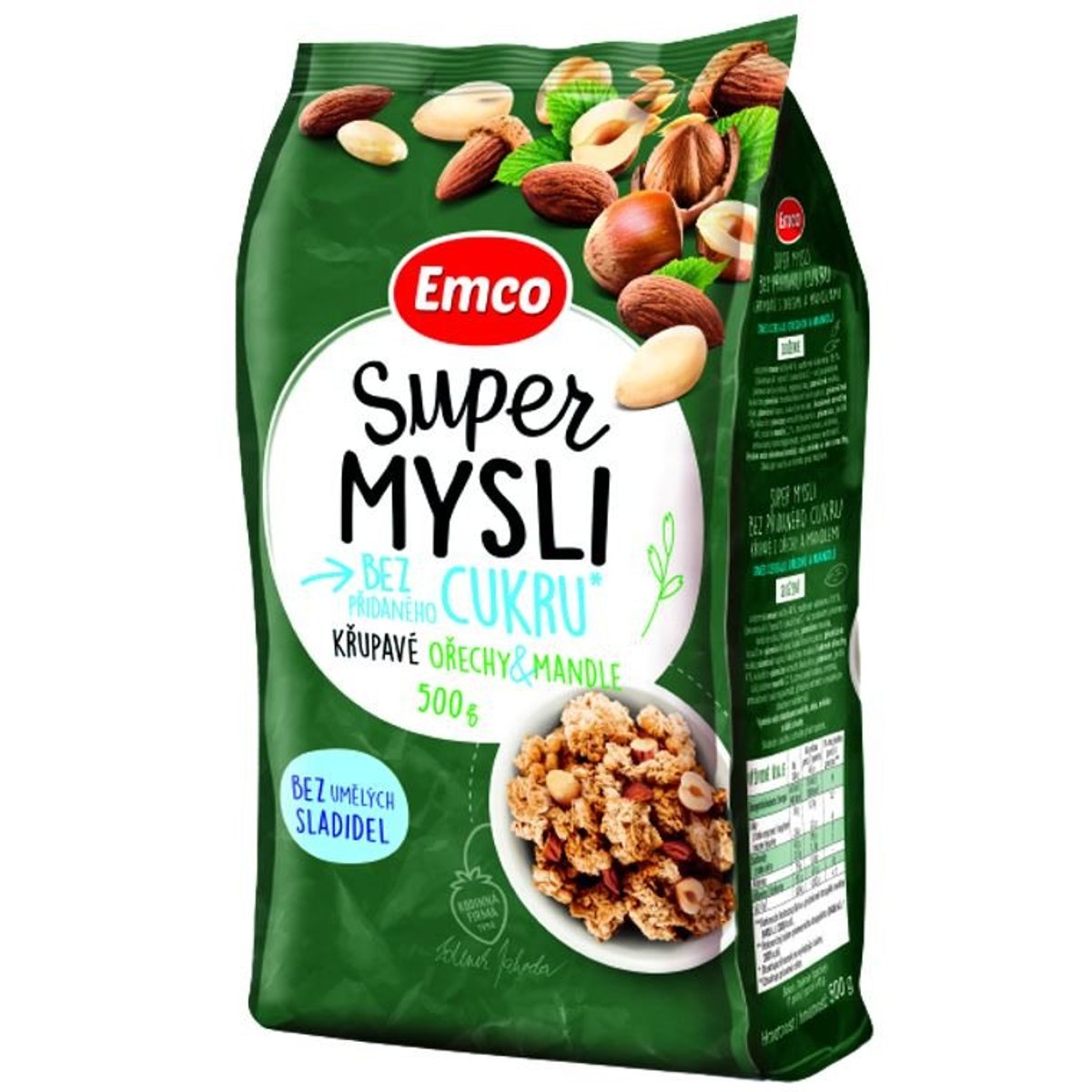 Emco Super mysli bez přidaného cukru Ořechy & mandle v akci AkcniCeny.cz