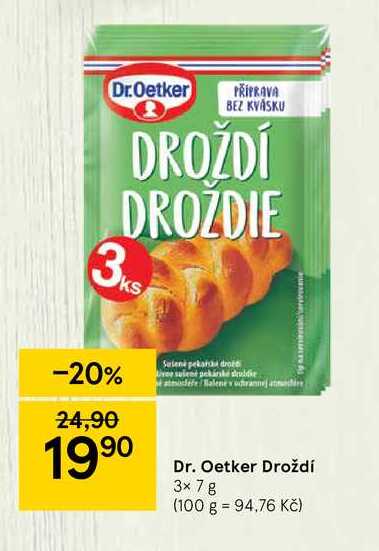 Dr.Oetker Droždí v akci | AkcniCeny.cz