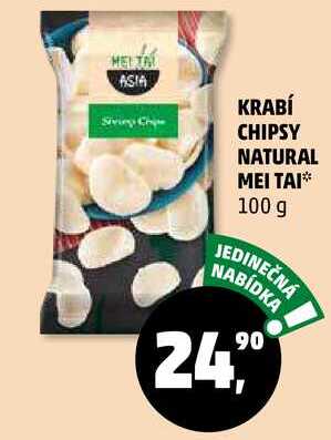 KRABÍ CHIPSY NATURAL MEI TAI, 100 g