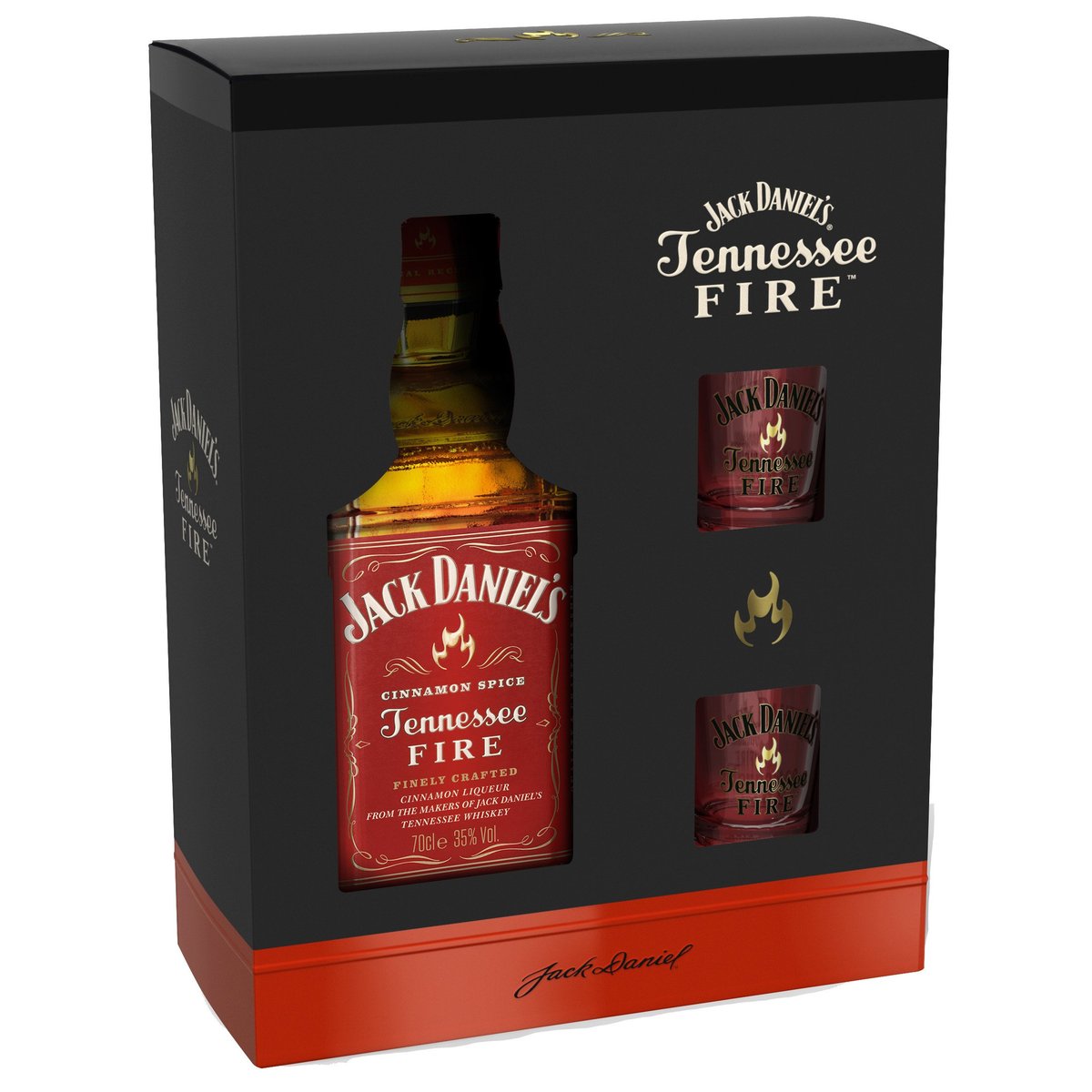 Jack Daniel's Fire + 2 sklenice