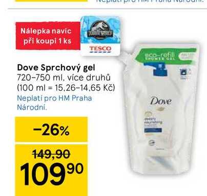 Dove Sprchový gel 720-750 ml
