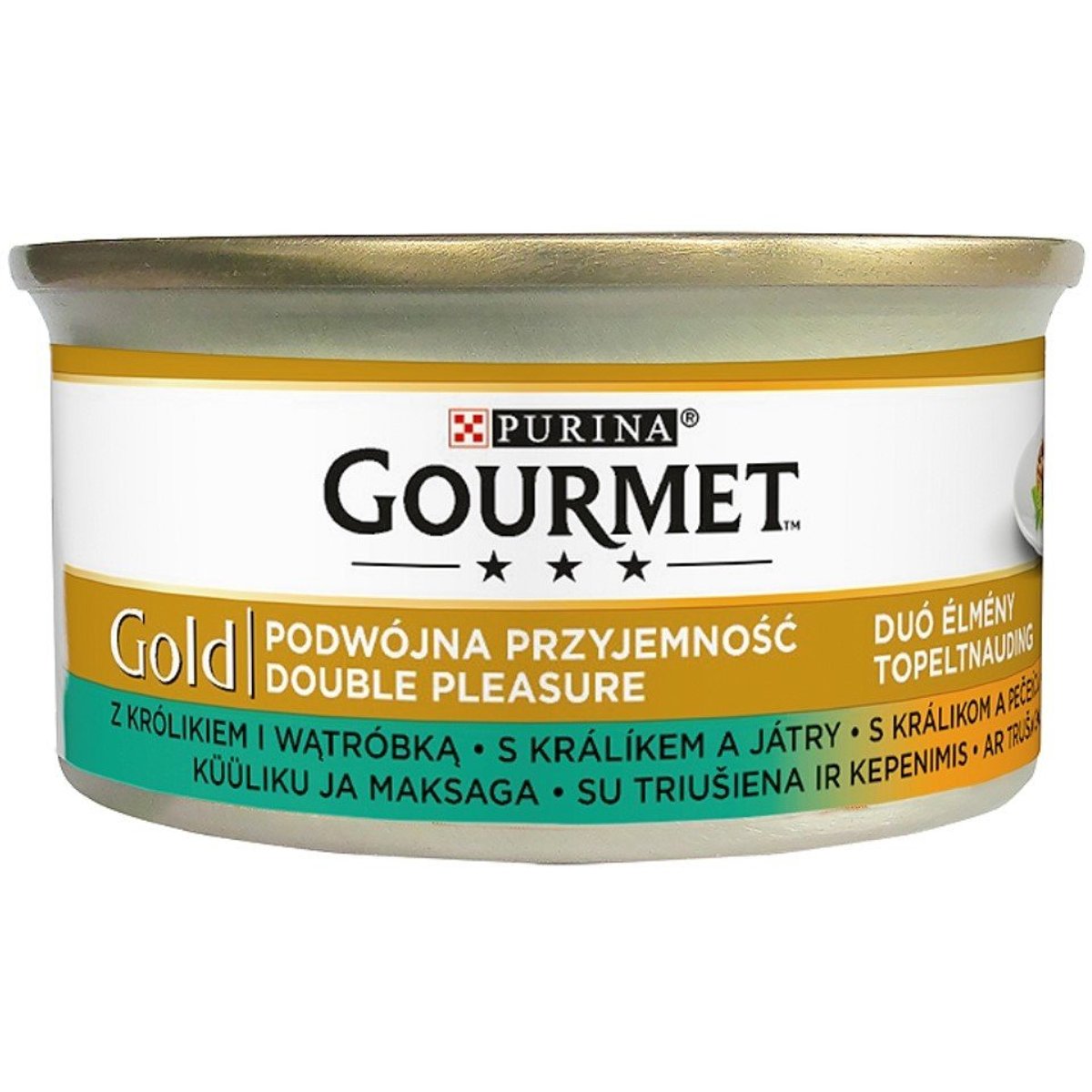 Gourmet Gold Double pleasure s králíkem a játry pro kočky