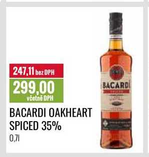 BACARDI OAKHEART SPICED 35% 0,7l 