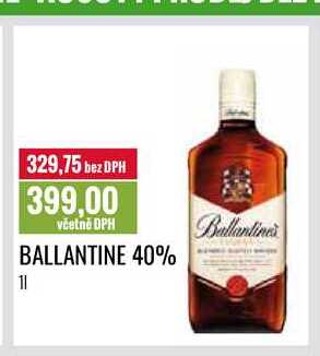 BALLANTINE Whisky 40% 1l