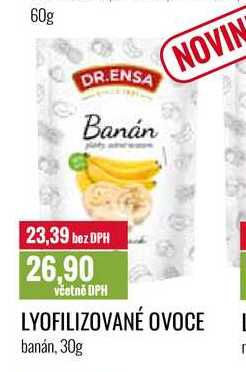  Dr. Ensa Lyofilizované ovoce banán 30g  