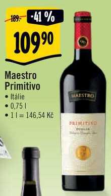 Maestro Primitivo, 0,75 l