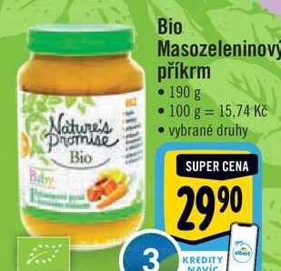 Bio Masozeleninovy příkrm, 190 g  