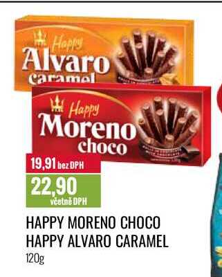 Happy Alvaro caramel Trubičky 120g