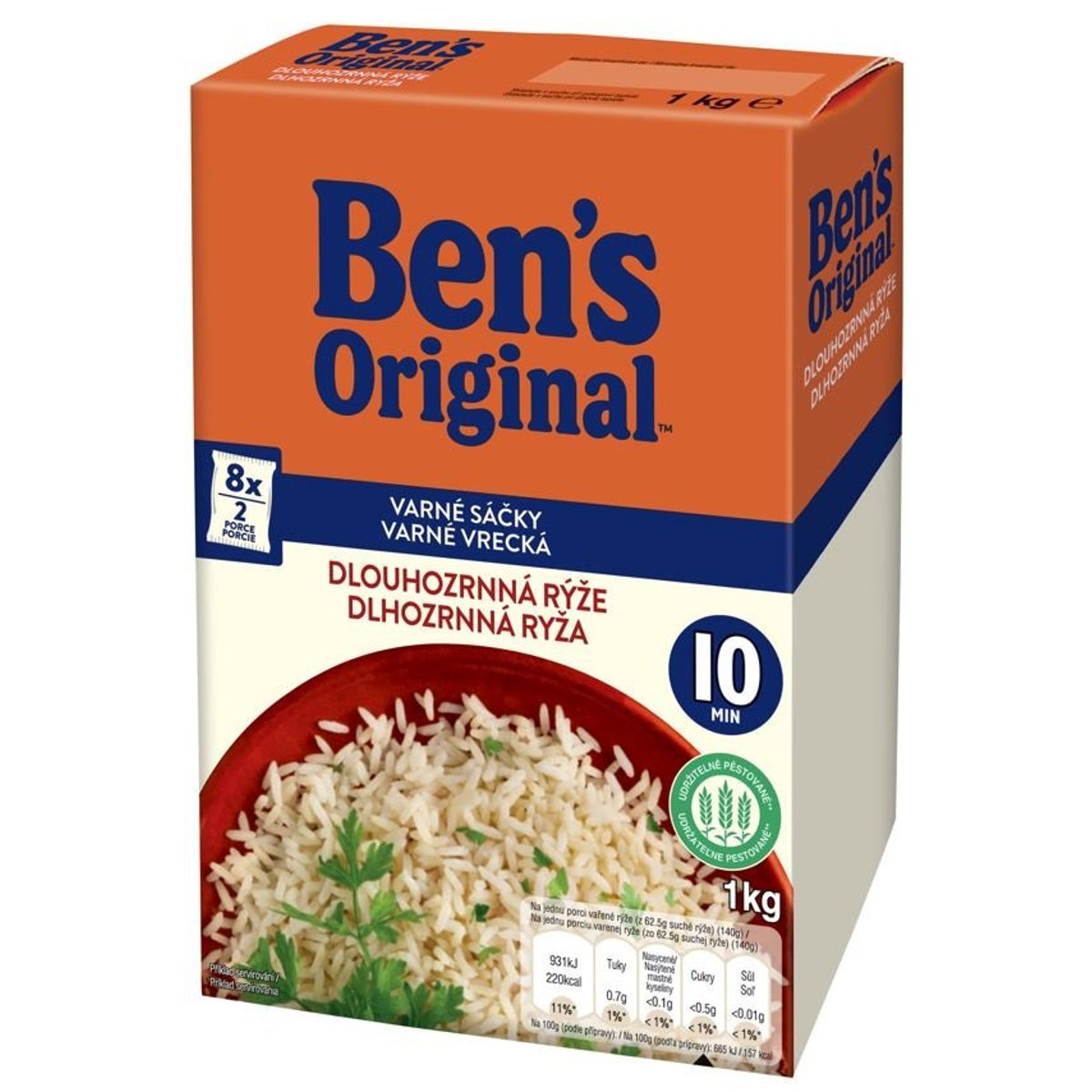 BEN's dlouhozrnná rýže ve varných sáčcích