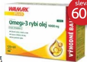 Omega-3 FORTE rybí olej 1000 mg 120 + 60 tobolek