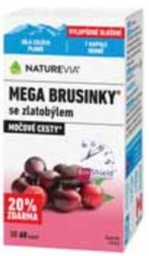 NatureVia® Mega brusinky 60 kapslí