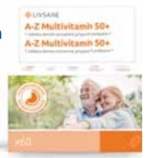 LIVSANE A-Z Multivitamin komplex 50+ 60 tablet
