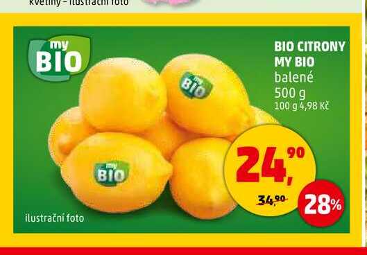 BIO CITRONY MY BIO, 500 g v akci | AkcniCeny.cz