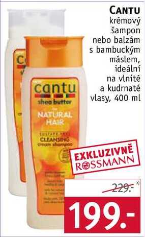 CANTU krémový šampon, 400 ml 