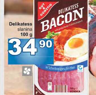 GUY GÜNSTIG Delikatess slanina 100 g 