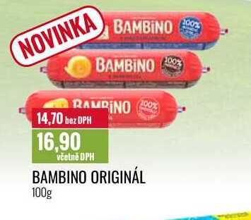 BAMBINO ORIGINÁL Tavený sýr 100g  