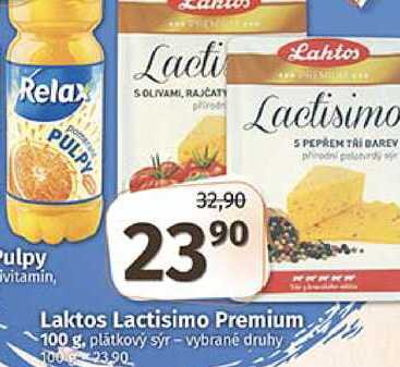 Laktos Lactisimo Premium 100 g. plátkový sýr - vybrané druhy 