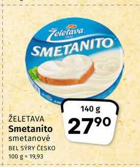 Želetava Smetanito Tavený sýr 140g