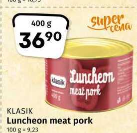 Klasik Luncheon meat pork 400g