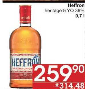 Heffron heritage 5 YO 38%, 0,7 l